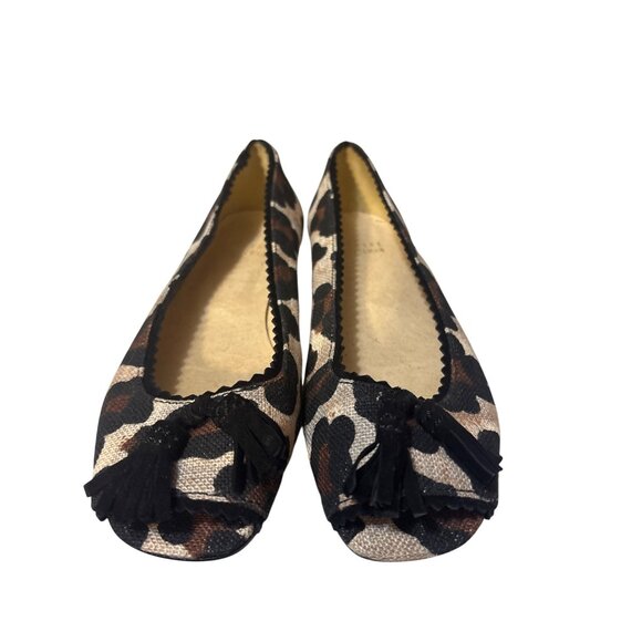 Stuart Weitzman Womens Leopard Print Ballet Flats Size 7.5 NWOB - Picture 2 of 7